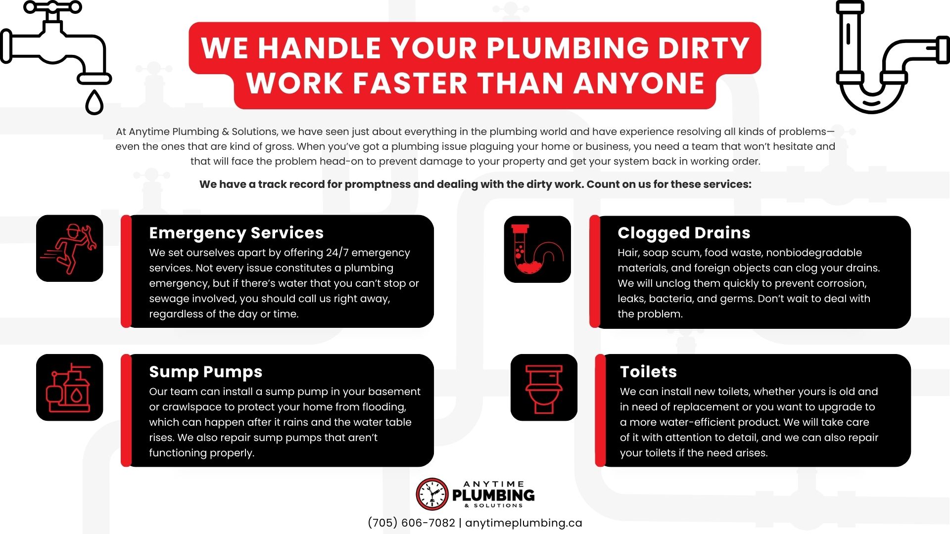 We Handle Your Plumbing Dirty Work Faster Than Anyone [infographic]